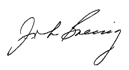 Image of John Goering's signature