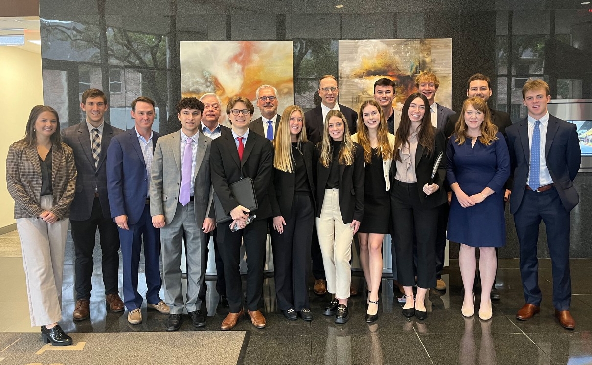 University of Cincinnati Real Estate Center students in Houston, Texas.
