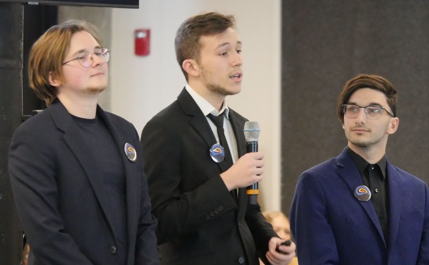 University of Cincinnati students Alex Tide and Ezra Wolf
