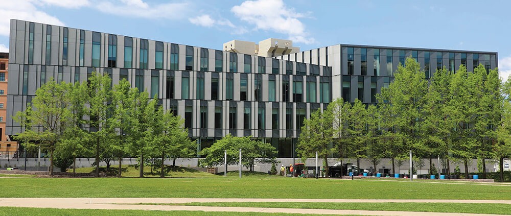 Side view of Carl H. Lindner Hall