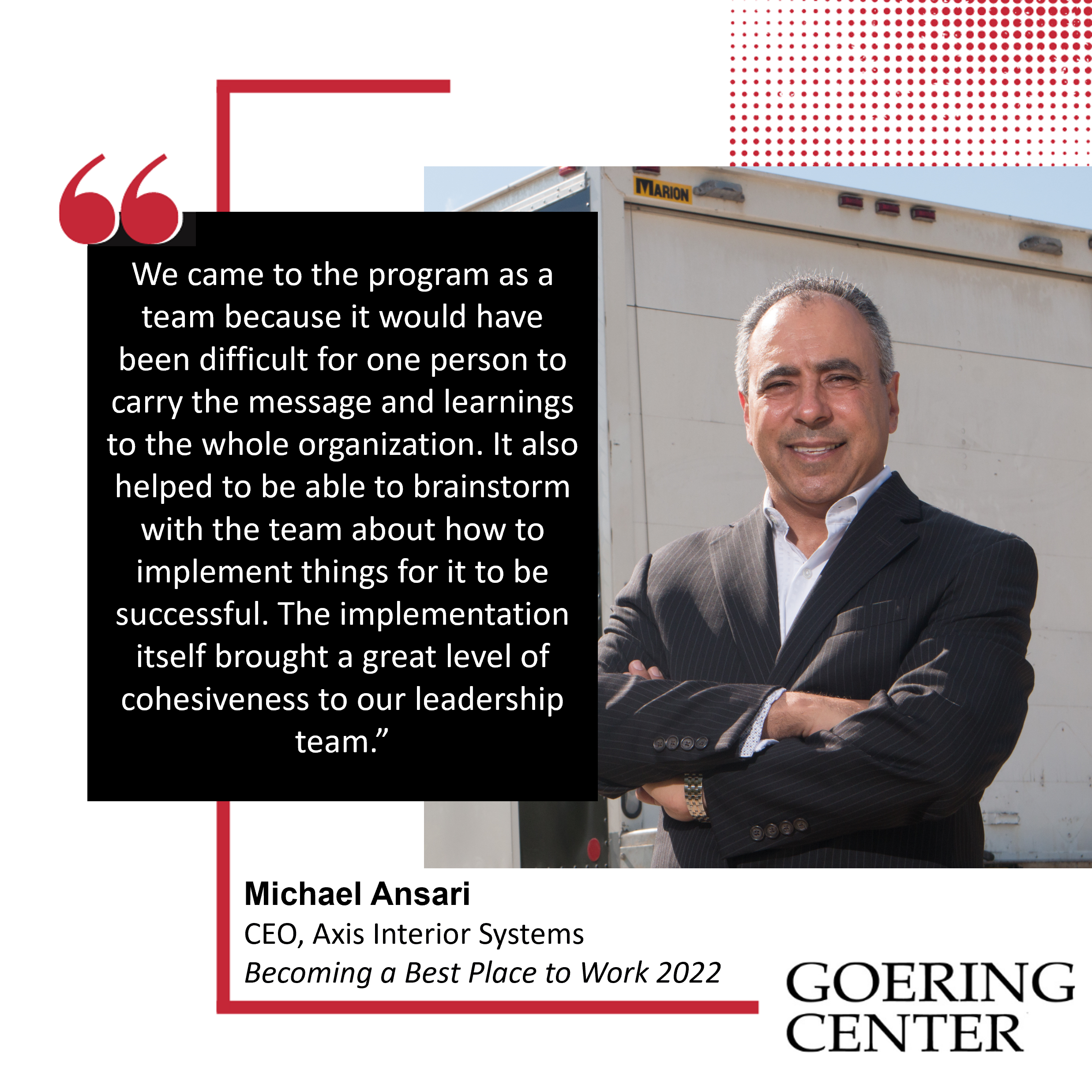 We came to Scrappy Culture as a team because it would have been difficult for one person to carry the message and learnings to the whole organization. It also helped to be able to brainstorm with the team about how to implement things for it to be successful. The implementation of Scrappy Culture brought a great level of cohesiveness to our leadership team